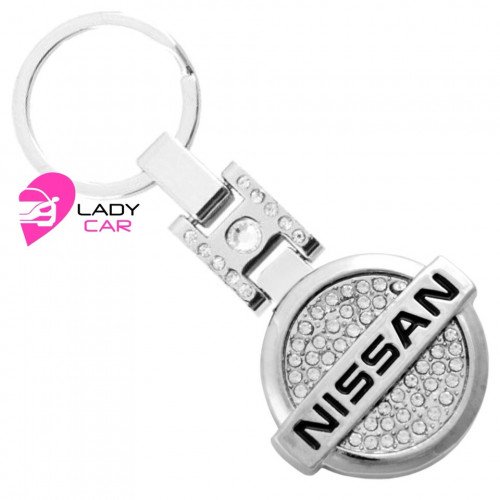 Брелок со стразами "Nissan"