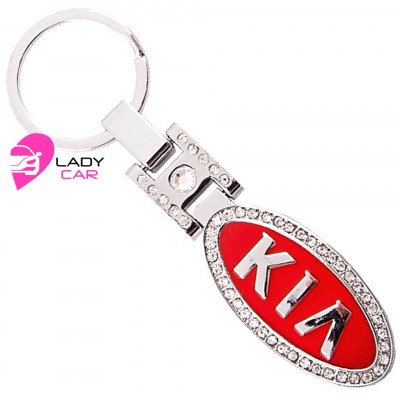 Брелок со стразами "Kia"