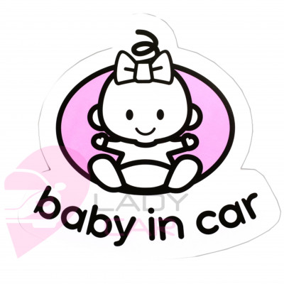 Наклейка на кузов "Ребёнок в машине"