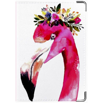 Обложка на паспорт "Flamingo"