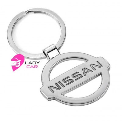 Хромированный брелок "Nissan"