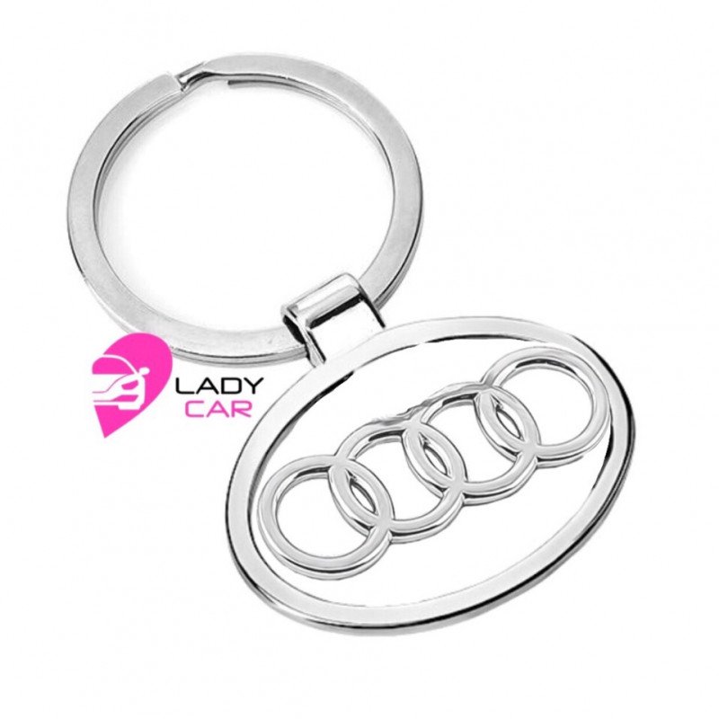 Хромированный брелок "Audi"