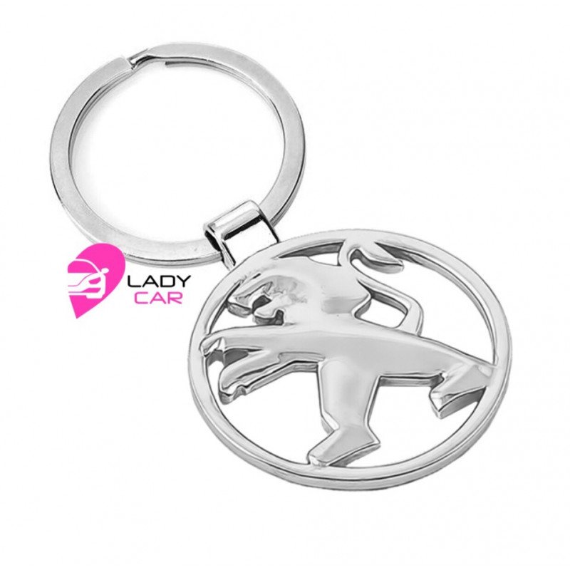 Хромированный брелок "Peugeot"