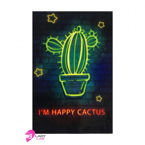 Обложка на автодокументы "I'm happy cactus"