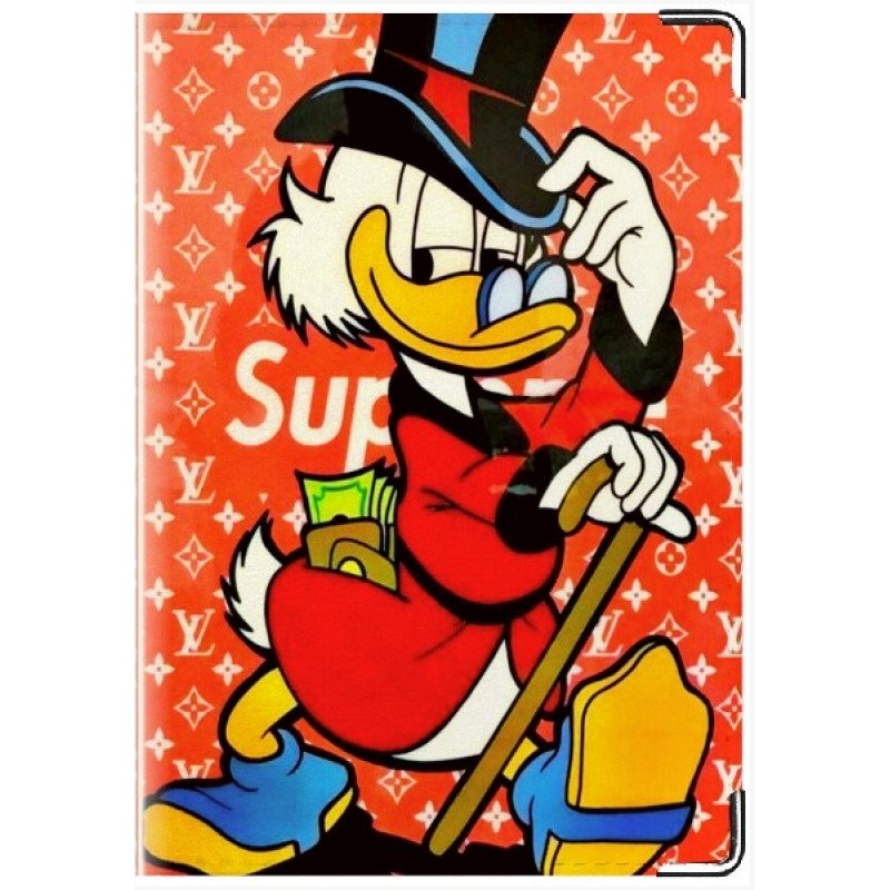 Обложка на автодокументы "Supreme"