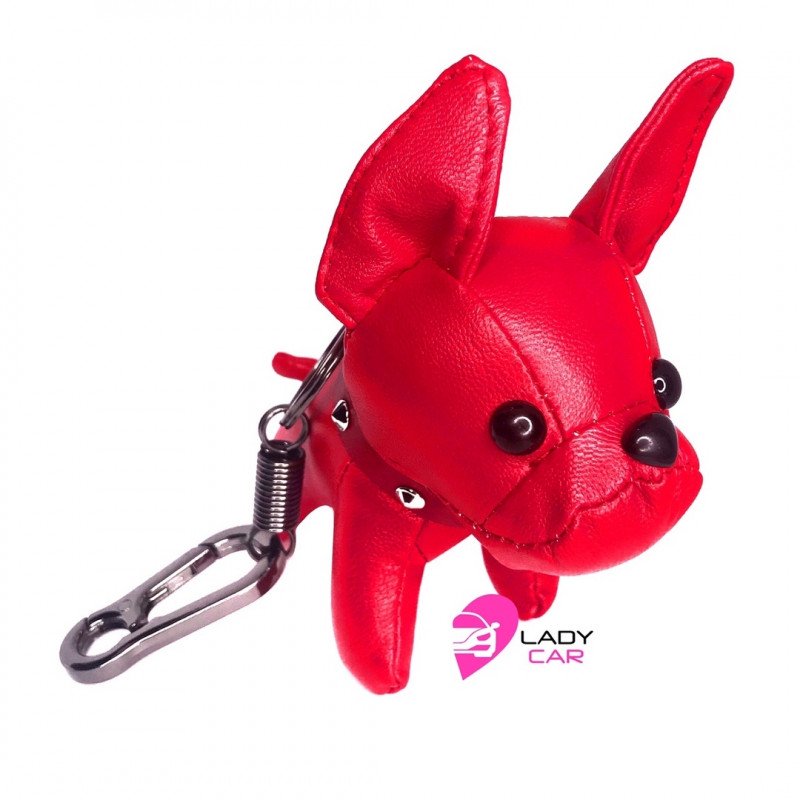 Брелок "Dog" красный