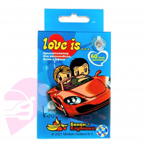 Ароматизатор Love is  в бутылочке "Банан-клубника"