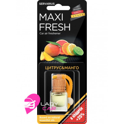 Ароматизатор в бутылочке MAXI FRESH "Цитрус & манго"