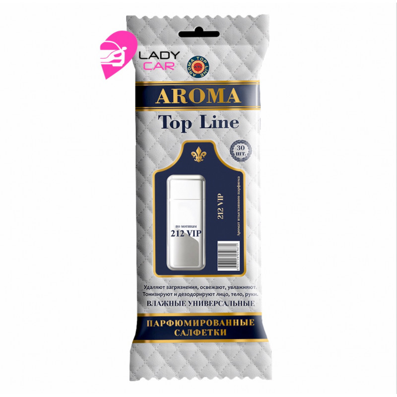 Парфюмированные влажные салфетки Aroma Top Line "VIP212"