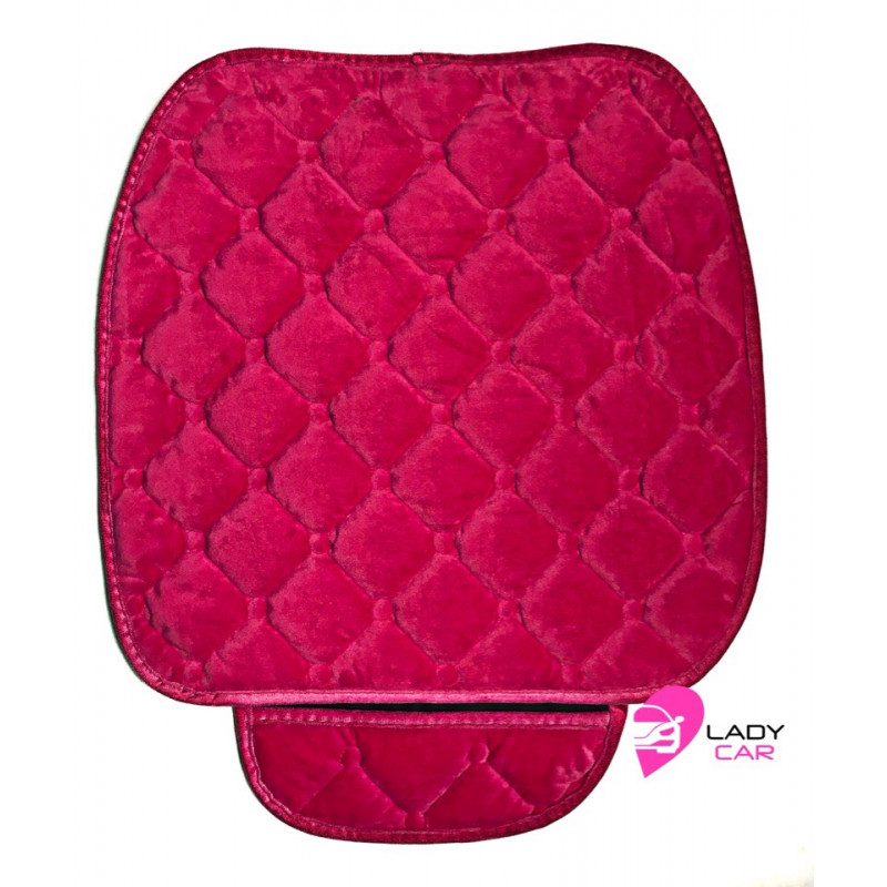 Подушка на сиденье "Розовая" велюр