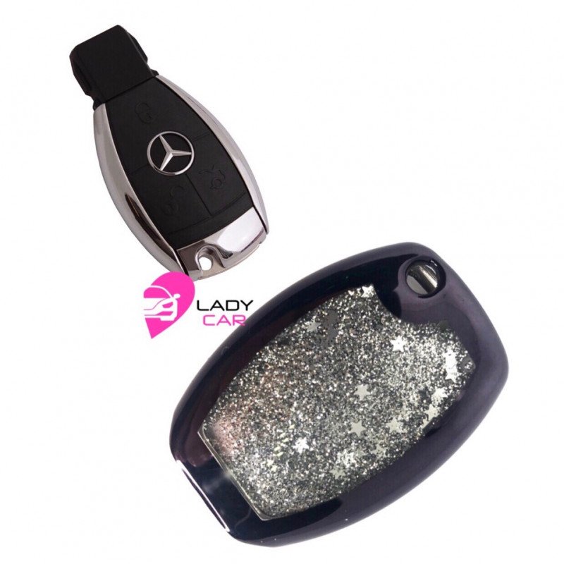 Чехол на smart ключ "Mercedes" черный