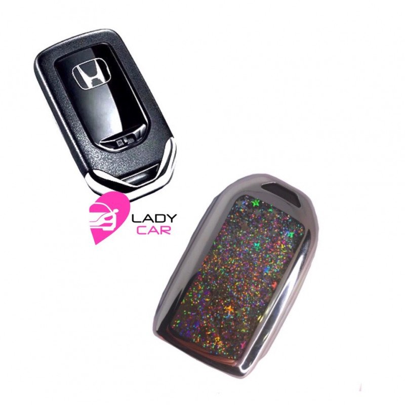 Чехол на smart ключ "Honda " серый