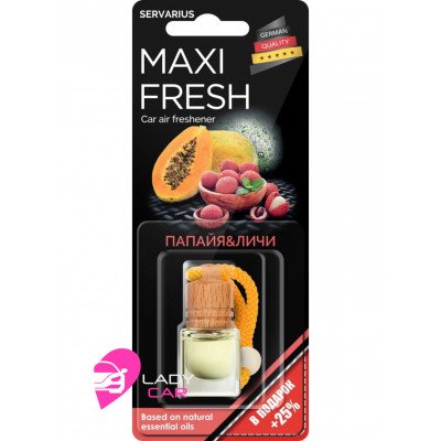 Ароматизатор в бутылочке MAXI FRESH "Папайя & Личи"