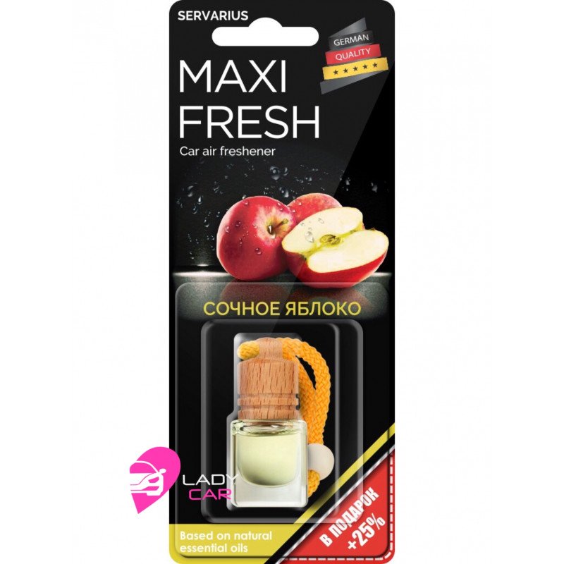 Ароматизатор в бутылочке MAXI FRESH "Сочное яблоко"