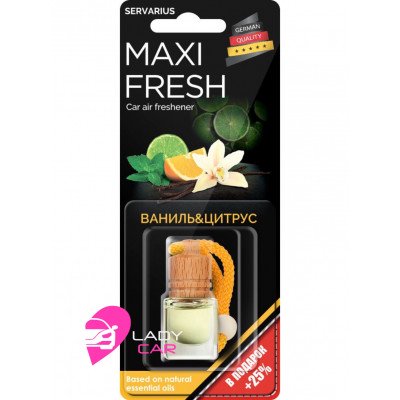 Ароматизатор в бутылочке MAXI FRESH "Ваниль и цитрус"
