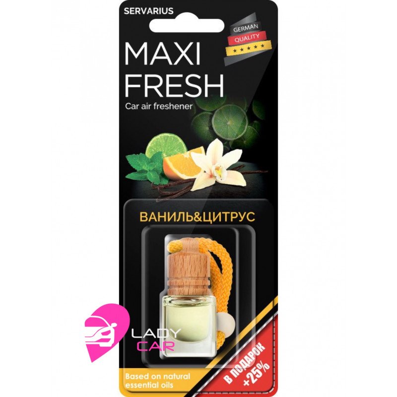 Ароматизатор в бутылочке MAXI FRESH "Ваниль и цитрус"