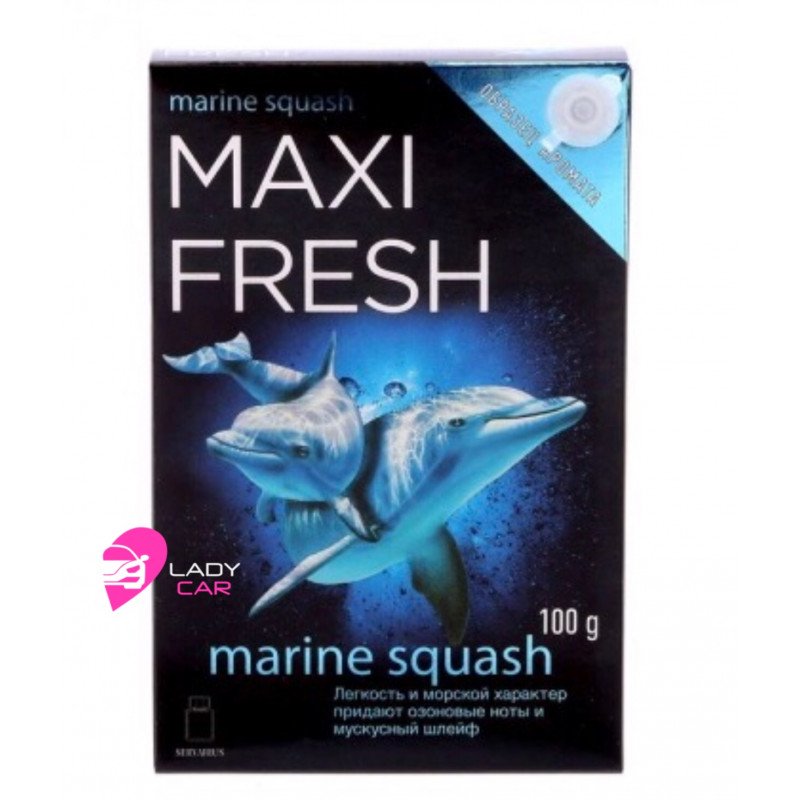 Гелевый ароматизатор под сиденье MAXI FRESH "Marine squash"