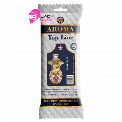 Парфюмированные влажные салфетки Aroma Top Line "Shaik 33"